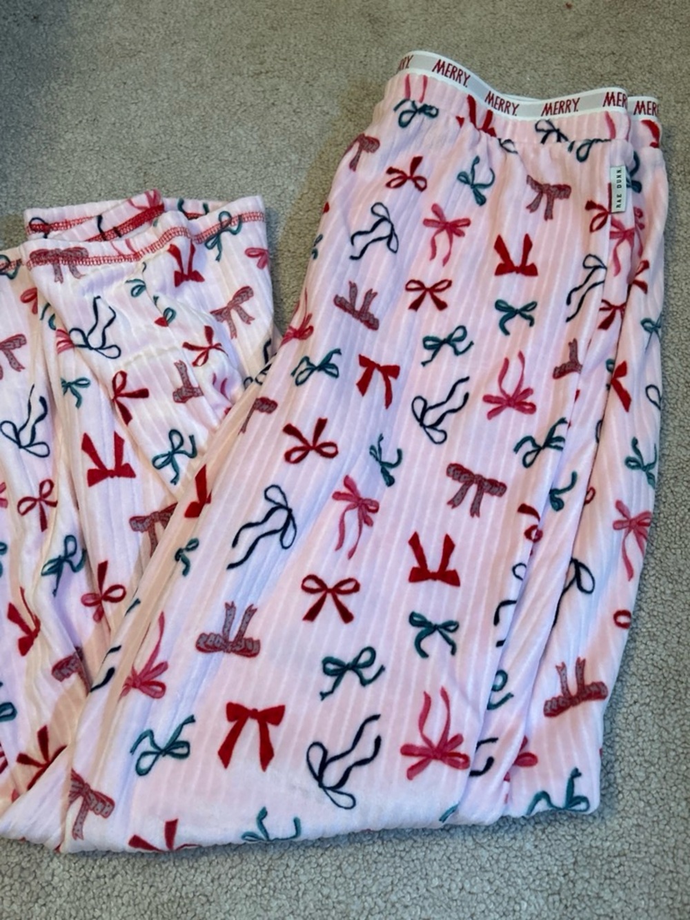 rae dunn pajama pants size medium never worn